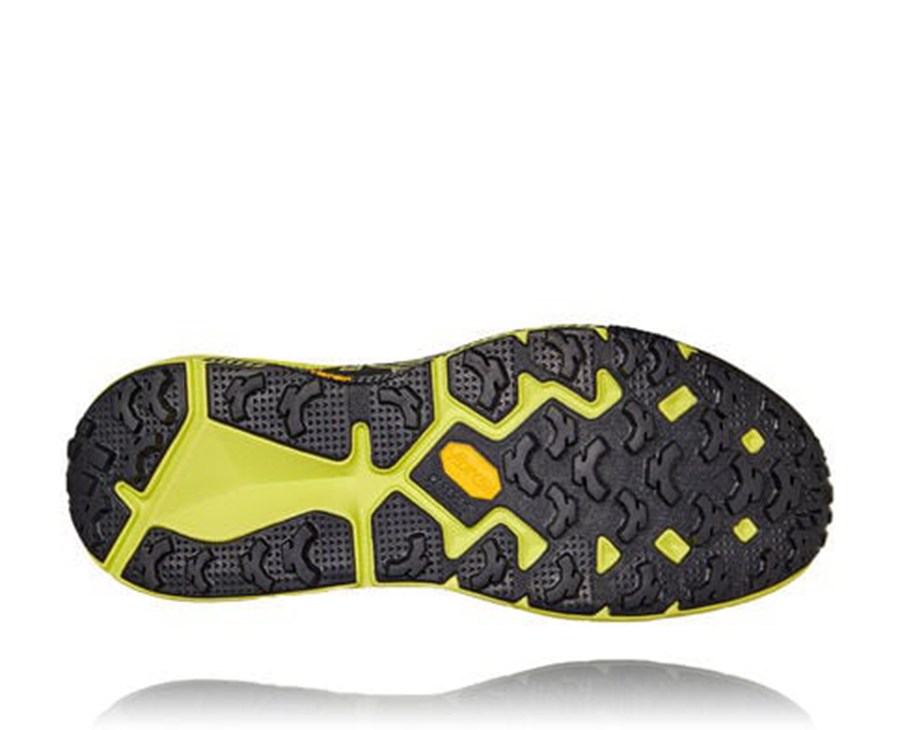 Zapatillas Trail Hoka One One Mujer - Evo Speedgoat - Negras/Verde - WJN063154